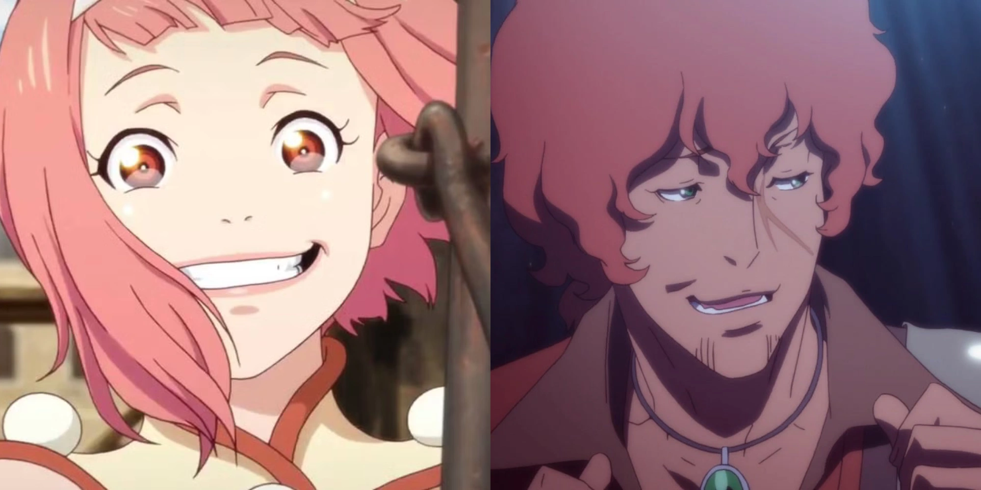 Nina transforming into her red dragon form